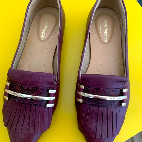 Burgundy flats - Picture 2 of 5